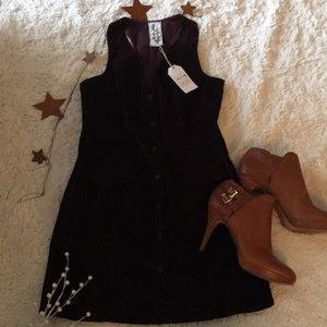 Corduroy Button Down Dress